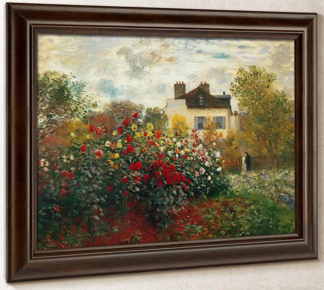 Monet's Garden At Argenteuil By Claude Monet Fine Art Print
