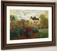 Monet's Garden At Argenteuil By Claude Monet Fine Art Print