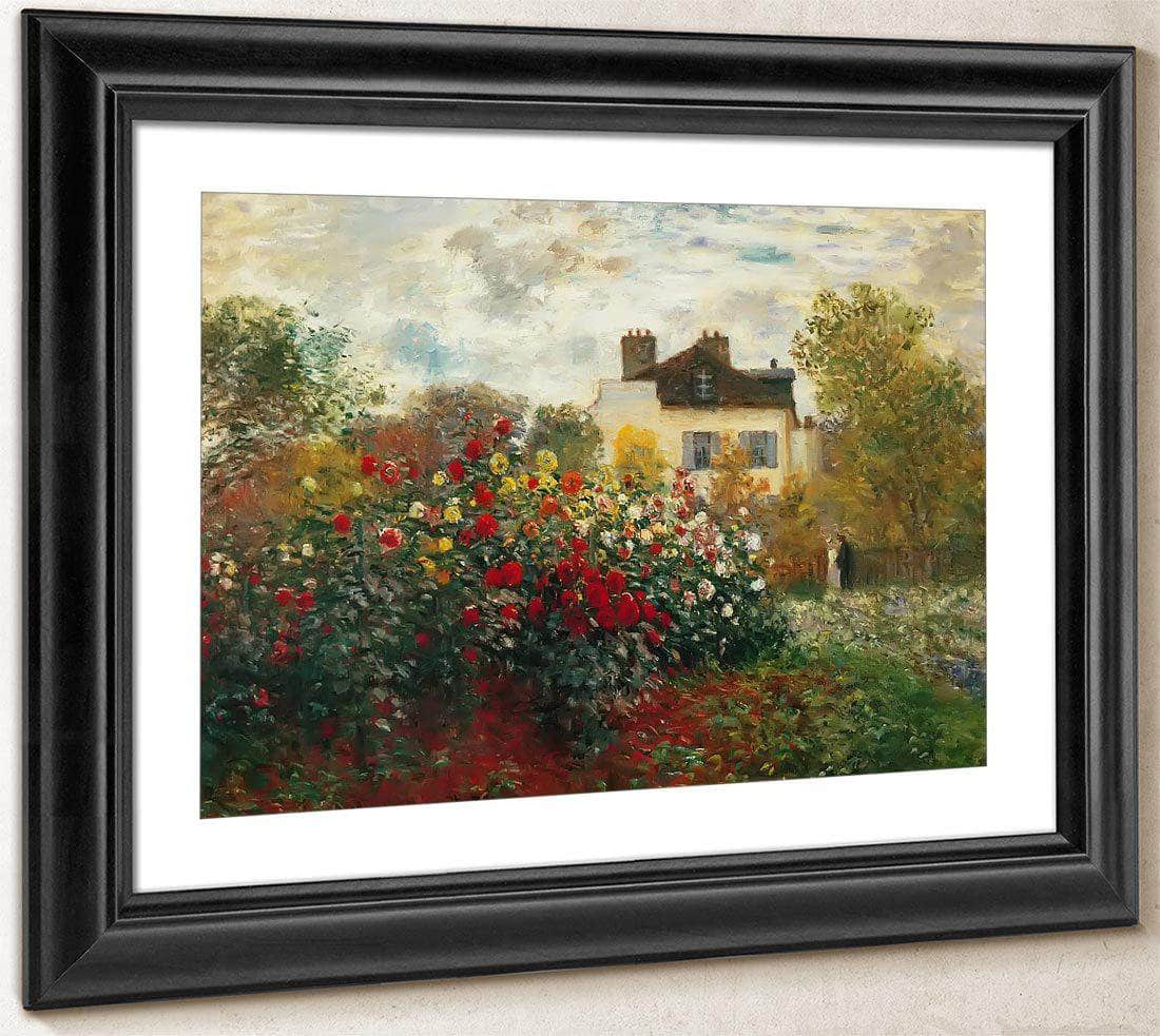 Monet's Garden At Argenteuil By Claude Monet Fine Art Print
