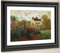 Monet's Garden At Argenteuil By Claude Monet Fine Art Print