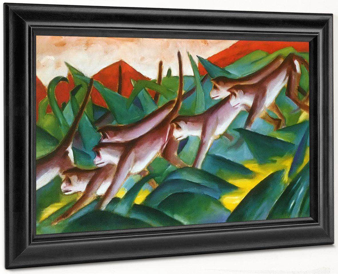 Monkey Frieze By Franz Marc Fine Art Print