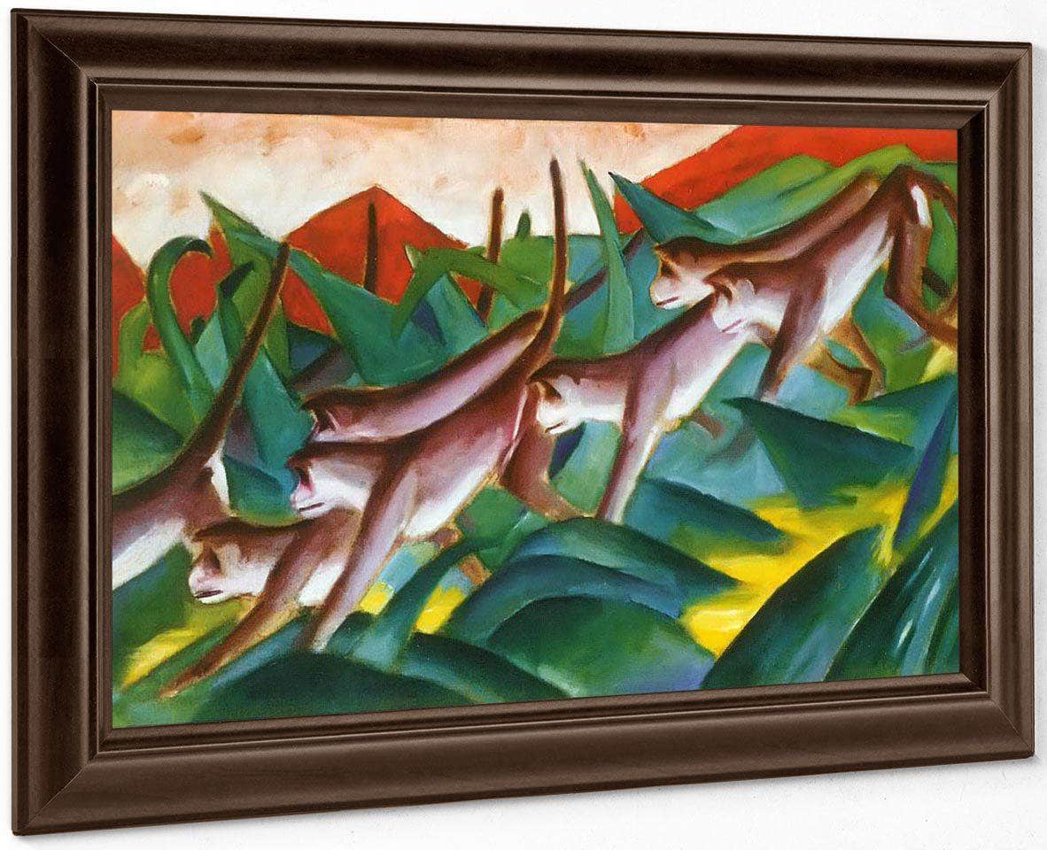Monkey Frieze By Franz Marc Fine Art Print