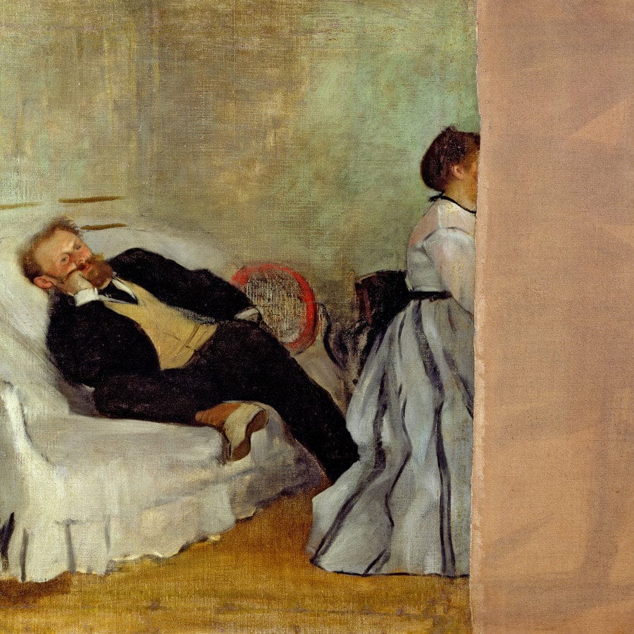Monsieur And Madame Edouard Manet By Edgar Degas Fine Art Print
