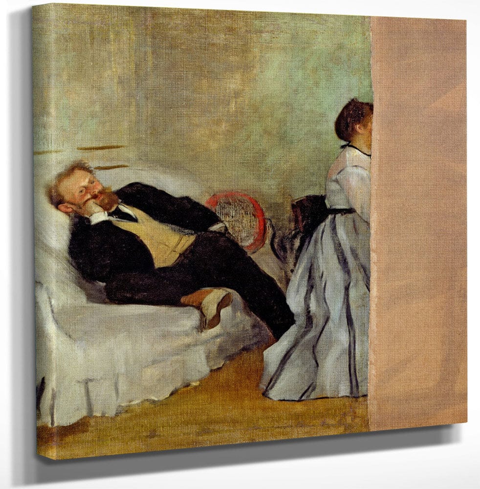 Monsieur And Madame Edouard Manet By Edgar Degas Fine Art Print