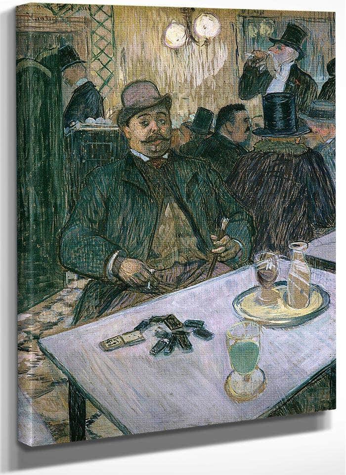 Monsieur Boileau At The Cafe By Henri De Lautrec Toulouse Fine Art Print
