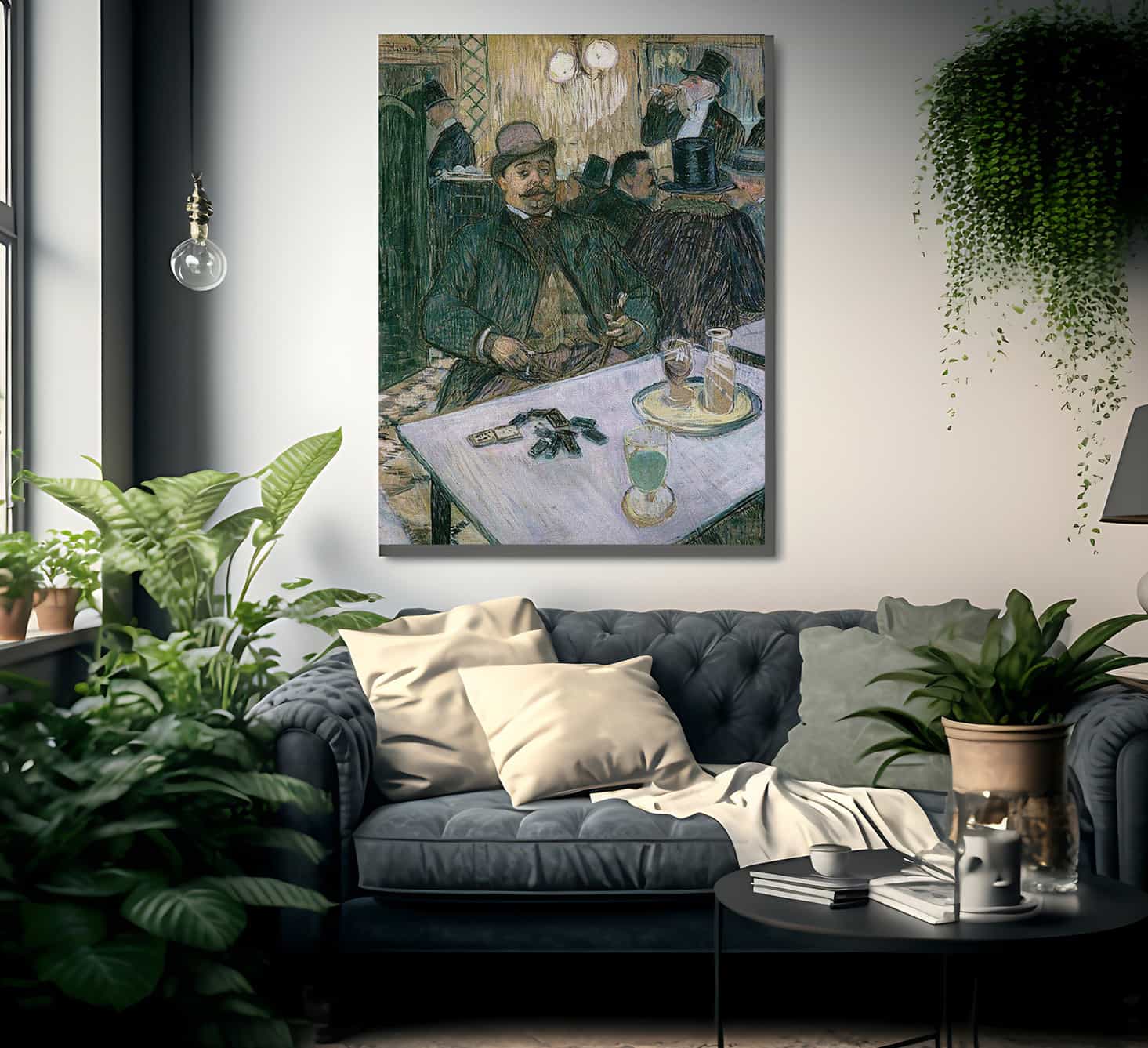 Monsieur Boileau At The Cafe By Henri De Lautrec Toulouse Fine Art Print