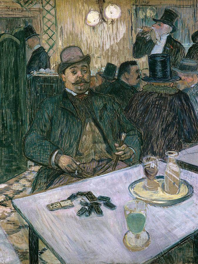 Monsieur Boileau At The Cafe By Henri De Lautrec Toulouse Fine Art Print