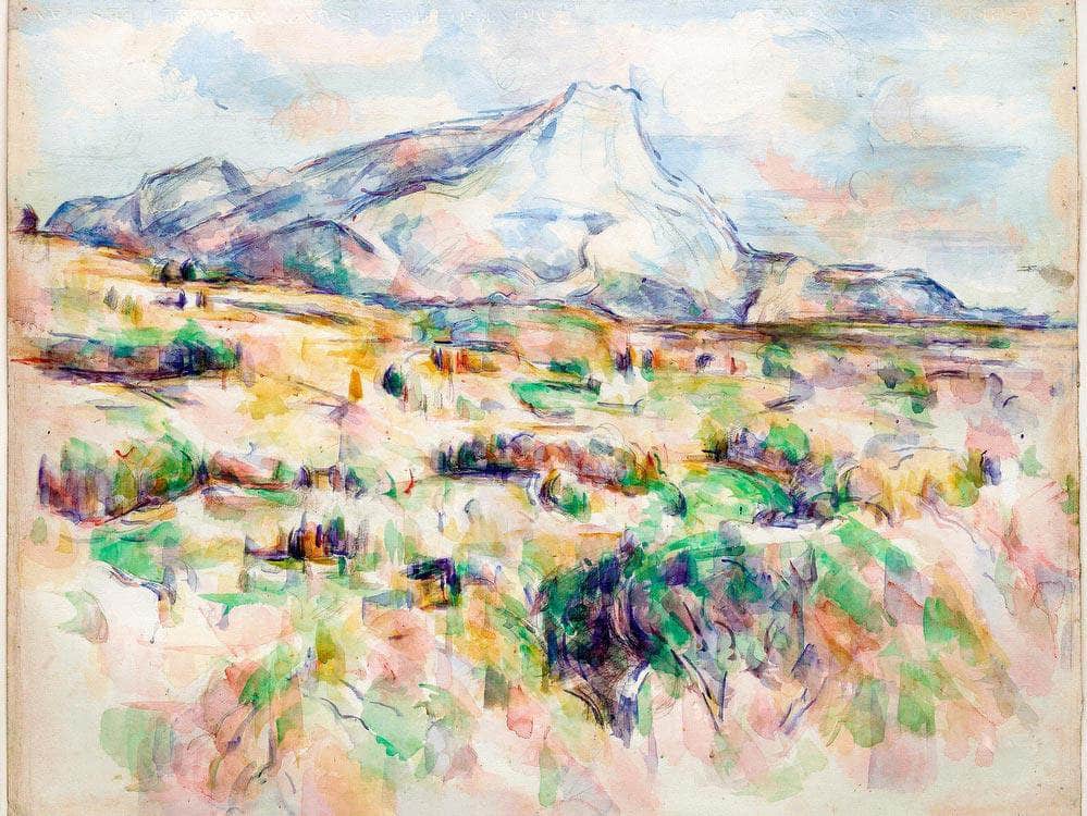 Mont Saint Victoire By Cezanne Paul Fine Art Print