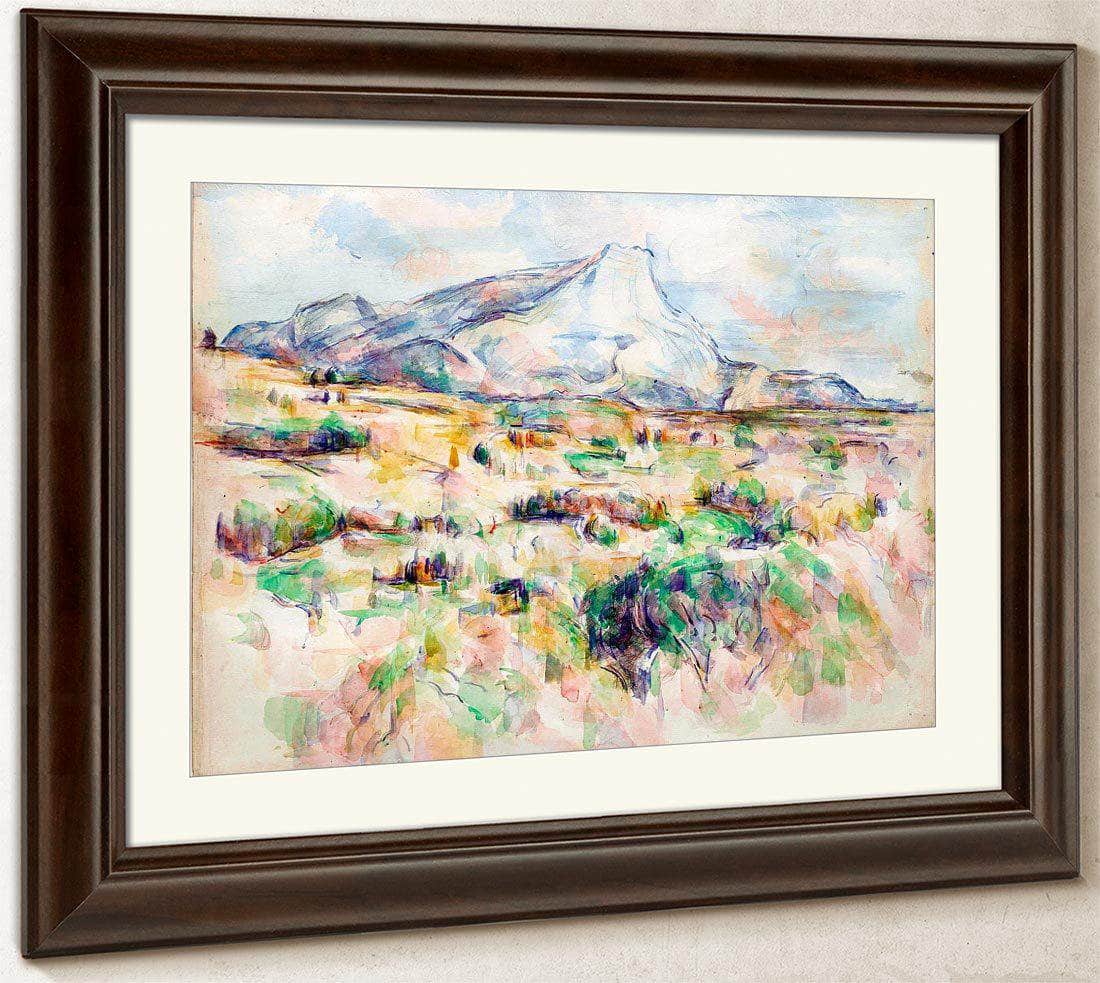 Mont Saint Victoire By Cezanne Paul Fine Art Print