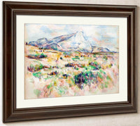 Mont Saint Victoire By Cezanne Paul Fine Art Print