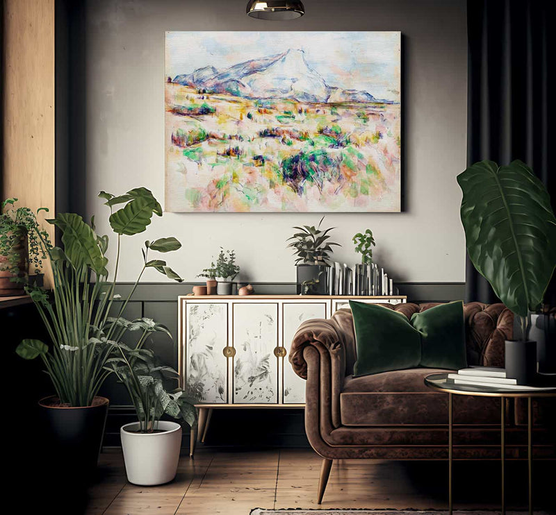 Mont Saint Victoire By Cezanne Paul Fine Art Print