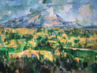Mont Sainte Victoire By Cezanne Paul Fine Art Print