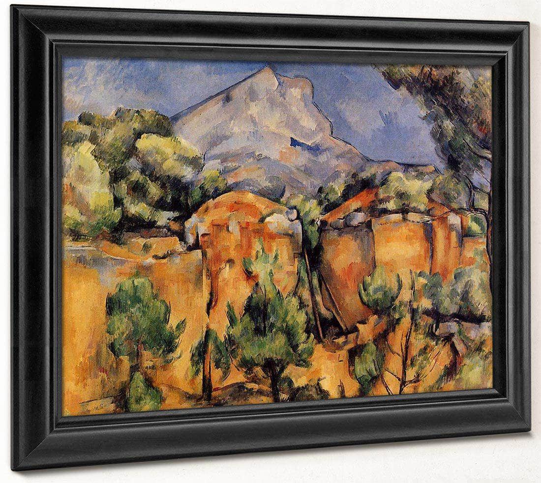 Mont Sainte Victoire Seen From The Bibemus Quarry C 1897 By Baltimore Museum Of Art Date Circa 1897 By Paul Cezanne Fine Art Print
