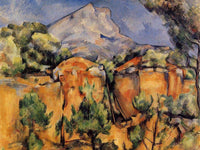 Mont Sainte Victoire Seen From The Bibemus Quarry C 1897 By Baltimore Museum Of Art Date Circa 1897 By Paul Cezanne Fine Art Print