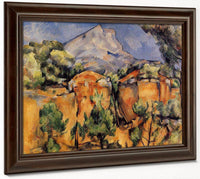 Mont Sainte Victoire Seen From The Bibemus Quarry C 1897 By Baltimore Museum Of Art Date Circa 1897 By Paul Cezanne Fine Art Print