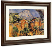 Mont Sainte Victoire Seen From The Bibemus Quarry C 1897 By Baltimore Museum Of Art Date Circa 1897 By Paul Cezanne Fine Art Print