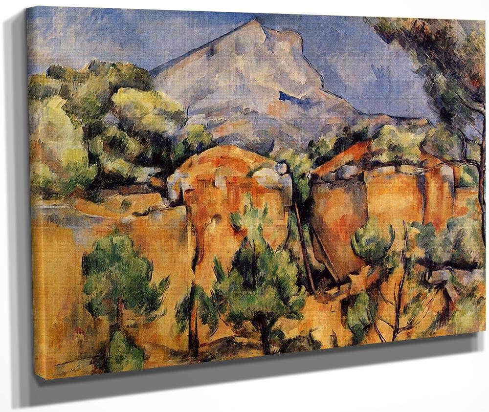 Mont Sainte Victoire Seen From The Bibemus Quarry C 1897 By Baltimore Museum Of Art Date Circa 1897 By Paul Cezanne Fine Art Print
