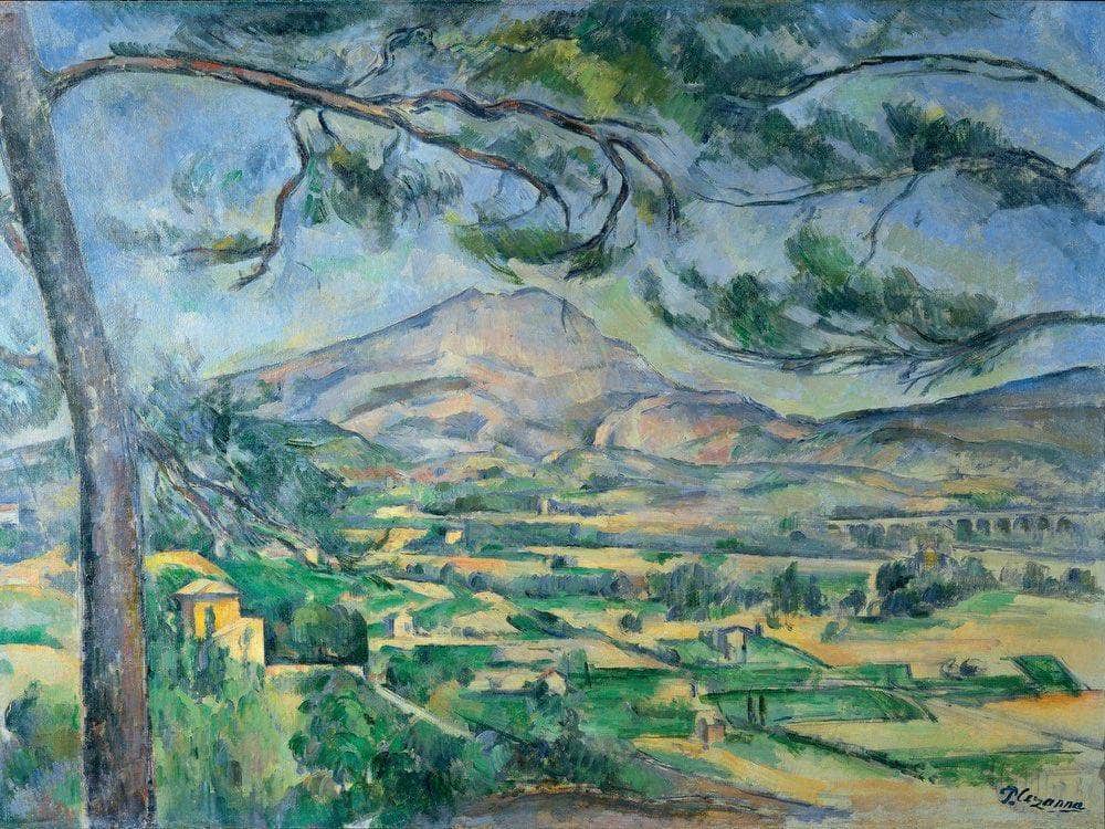 Mont Sainte Victoire With Large Pine 1887 By Paul Cezanne Fine Art Print