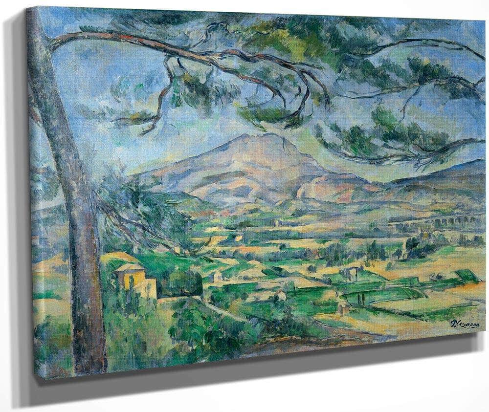 Mont Sainte Victoire With Large Pine 1887 By Paul Cezanne Fine Art Print
