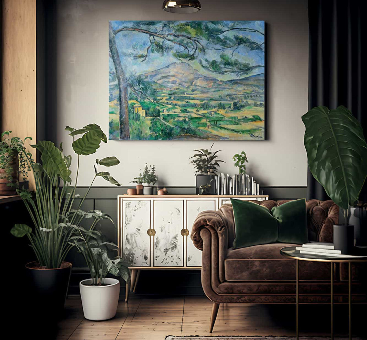 Mont Sainte Victoire With Large Pine 1887 By Paul Cezanne Fine Art Print