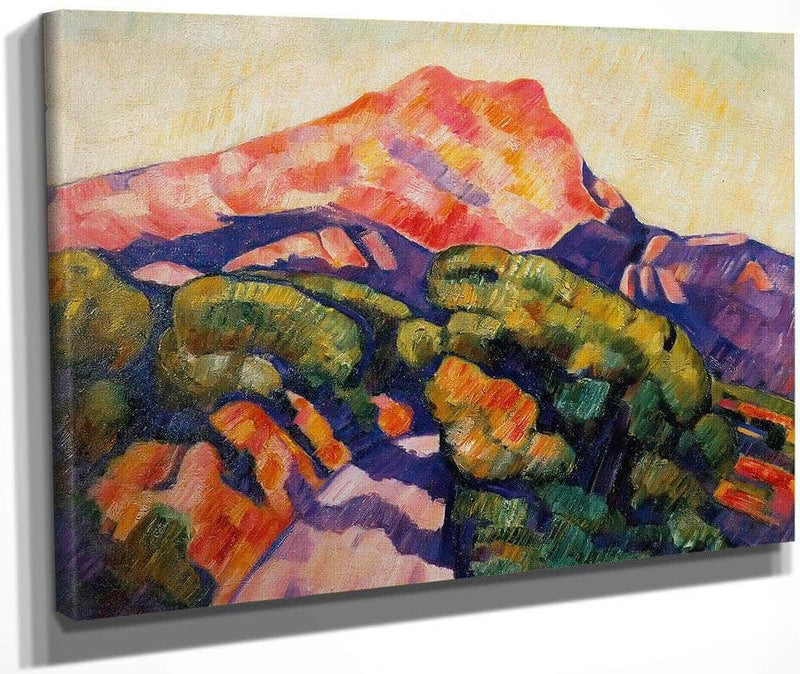Mont Sainted Victoire Aix En Provence By Marsden Hartley Fine Art Print