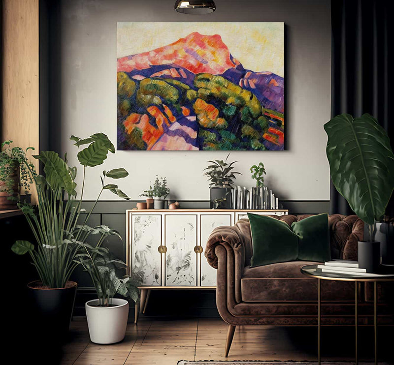 Mont Sainted Victoire Aix En Provence By Marsden Hartley Fine Art Print