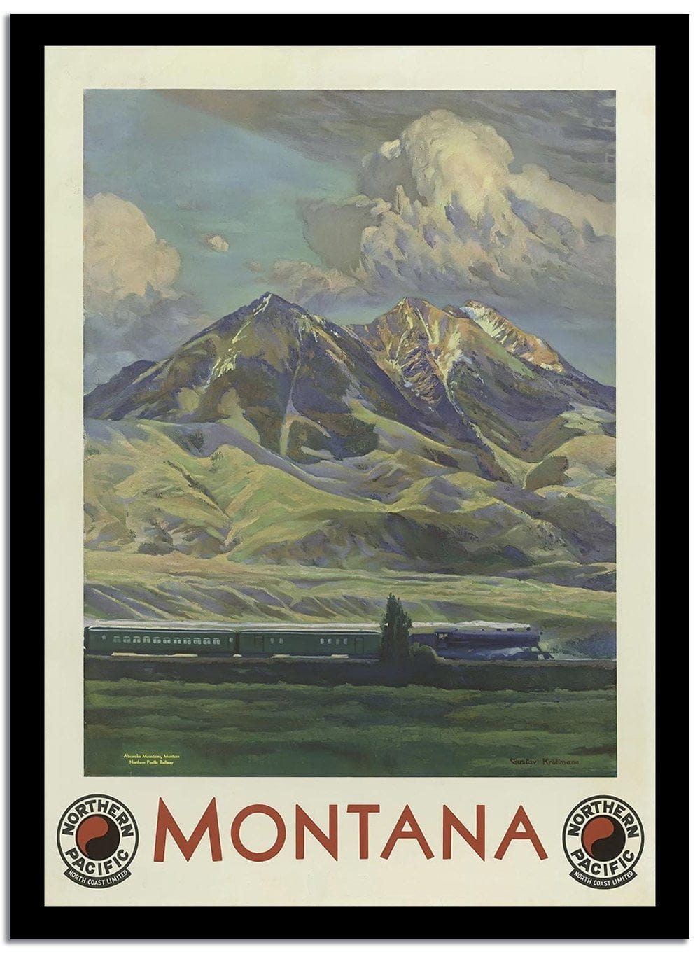 Montana  Vintage Poster Fine Art Print