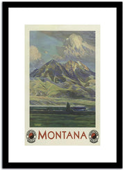 Montana  Vintage Poster Fine Art Print