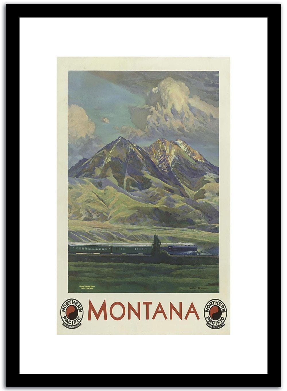 Montana  Vintage Poster Fine Art Print