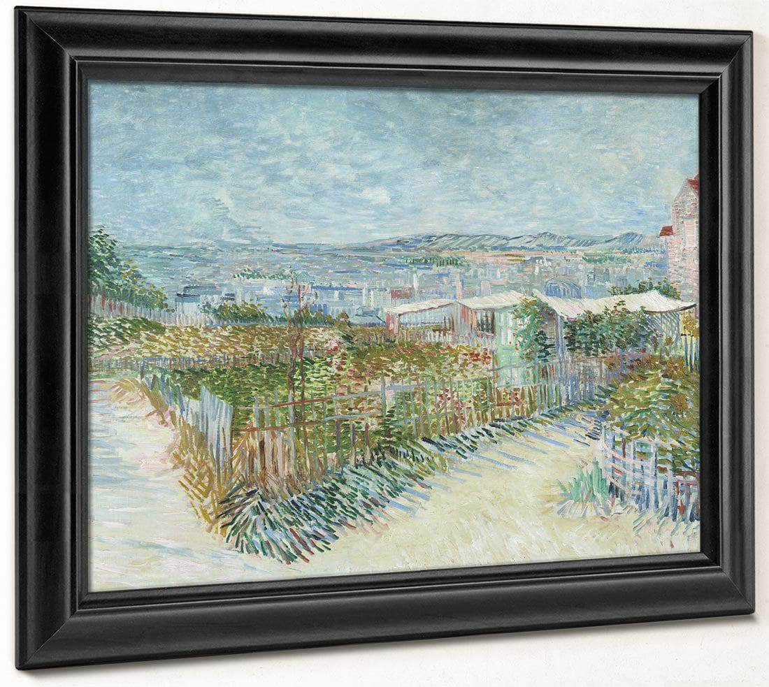 Montmartre Behind The Moulin De La Galette By Vincent Van Gogh Fine Art Print