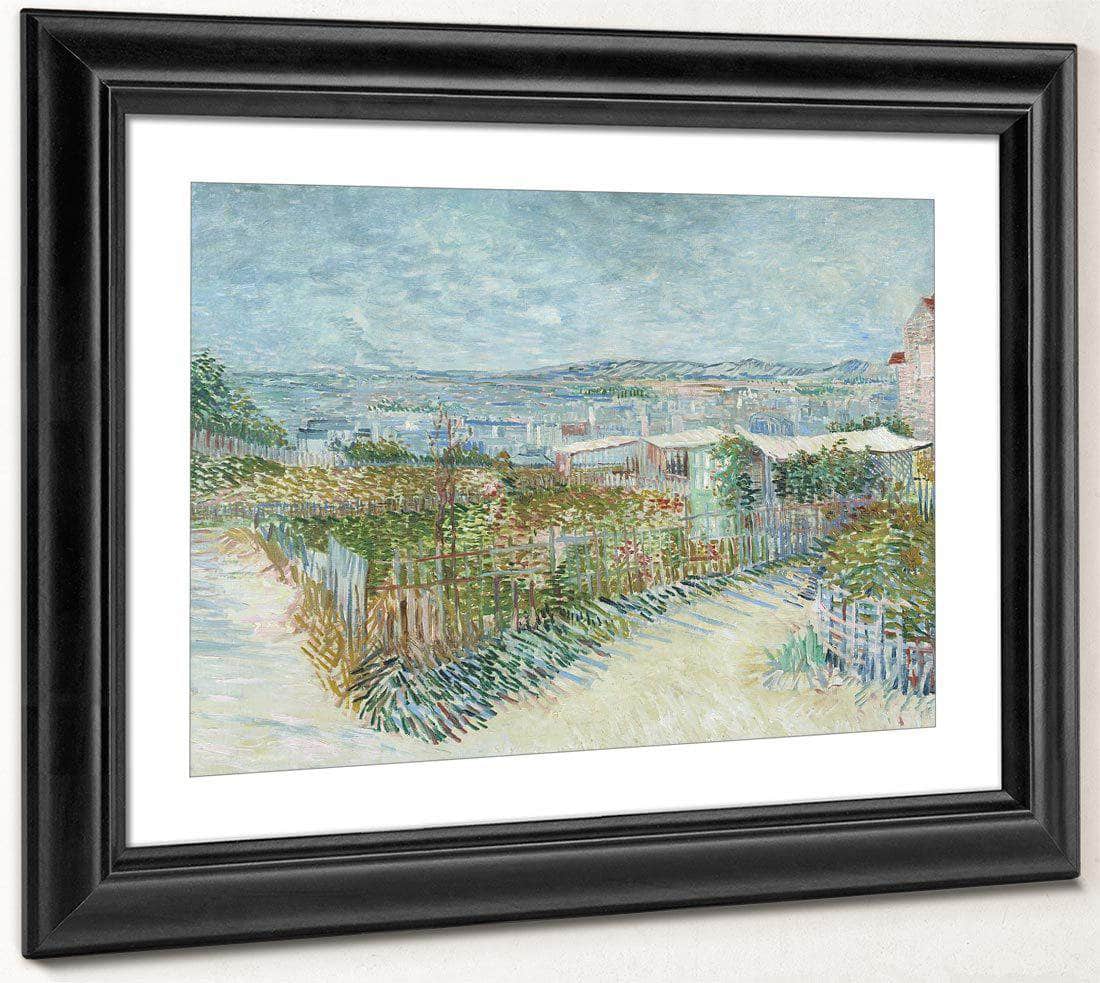 Montmartre Behind The Moulin De La Galette By Vincent Van Gogh Fine Art Print
