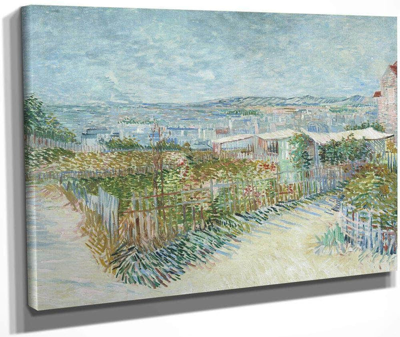 Montmartre Behind The Moulin De La Galette By Vincent Van Gogh Fine Art Print