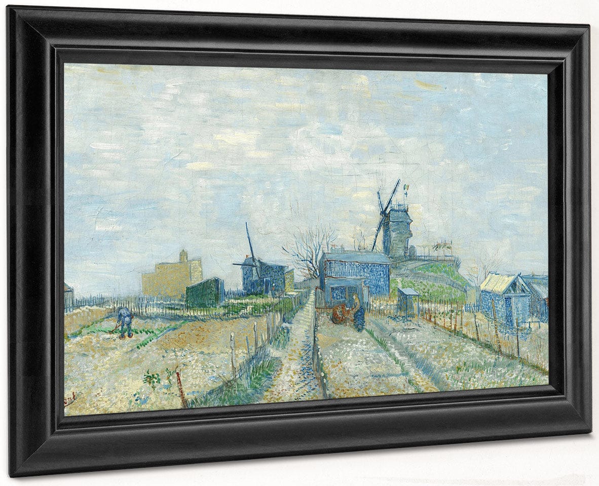 Montmartre  Mills And Vegetable Gardens Paris Mar Apr 1887 (Montmarre  Molino Y Huertos) By Vincent Van Gogh Fine Art Print