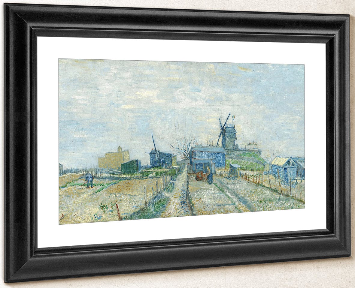Montmartre  Mills And Vegetable Gardens Paris Mar Apr 1887 (Montmarre  Molino Y Huertos) By Vincent Van Gogh Fine Art Print
