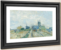 Montmartre  Mills And Vegetable Gardens Paris Mar Apr 1887 (Montmarre  Molino Y Huertos) By Vincent Van Gogh Fine Art Print