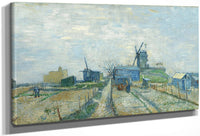 Montmartre  Mills And Vegetable Gardens Paris Mar Apr 1887 (Montmarre  Molino Y Huertos) By Vincent Van Gogh Fine Art Print