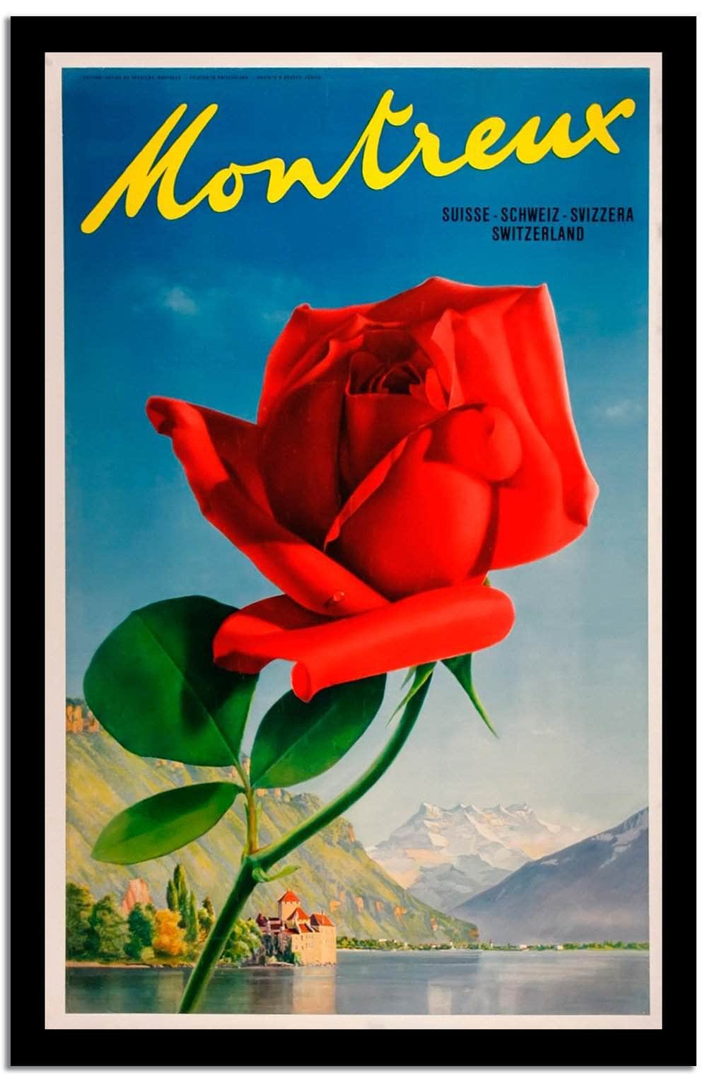Montreux  Vintage Poster Fine Art Print