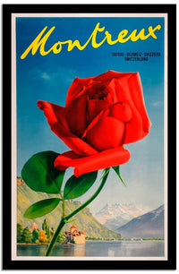 Montreux  Vintage Poster Fine Art Print