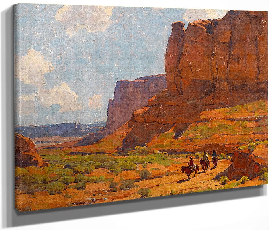 Monument Valley, Riverbed By Edgar Payne Fine Art Print