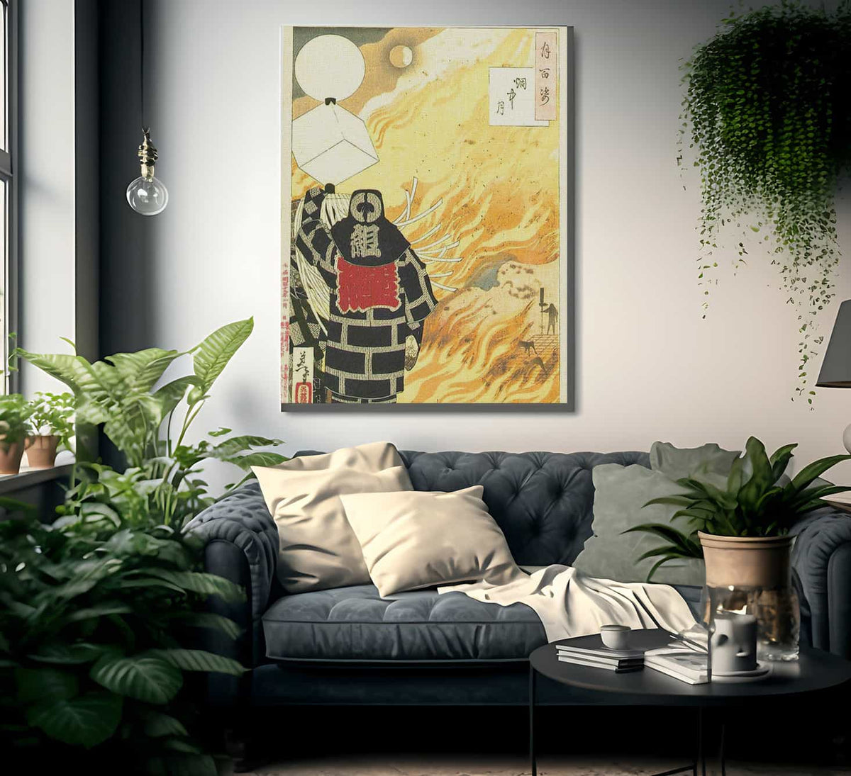 Moon And Smoke Tsuki Hyakushi 22 1886 By Tsukioka Yoshitoshi Fine Art Print