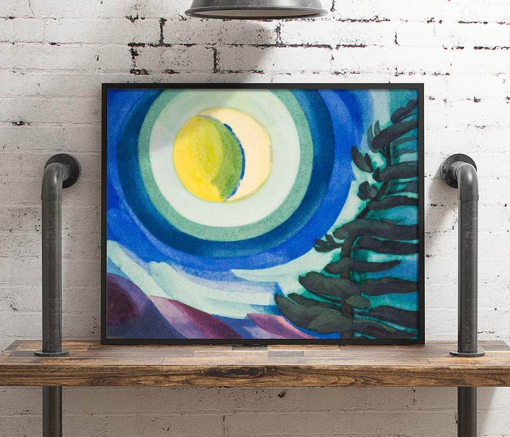 Moon Radiance Painting Oscar Bluemner Canvas Art Fine Art Print