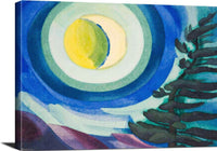 Moon Radiance Painting Oscar Bluemner Canvas Art Fine Art Print