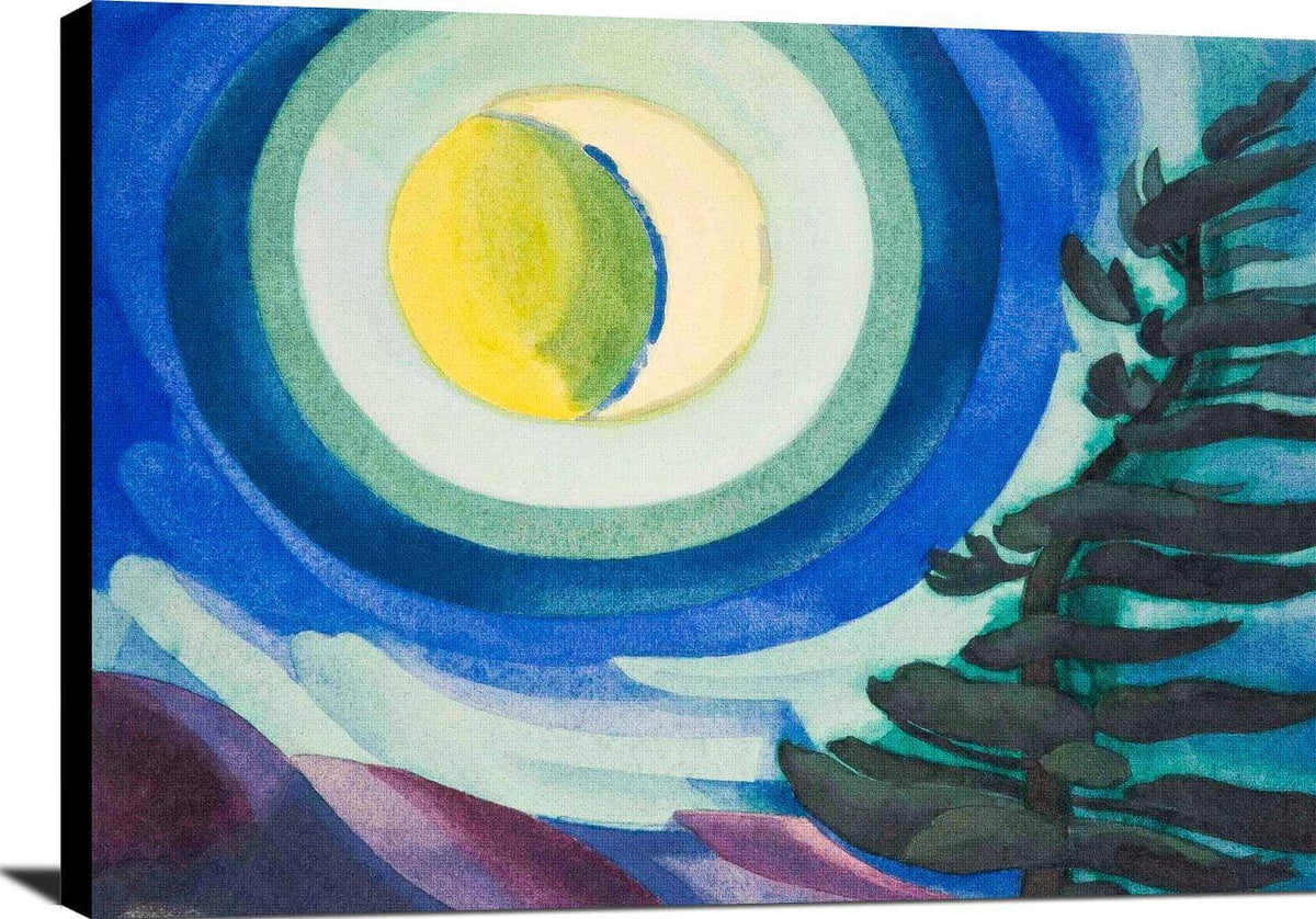 Moon Radiance Painting Oscar Bluemner Canvas Art Fine Art Print