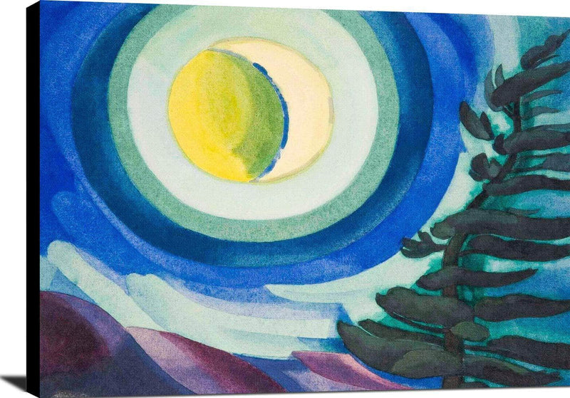 Moon Radiance Painting Oscar Bluemner Canvas Art Fine Art Print