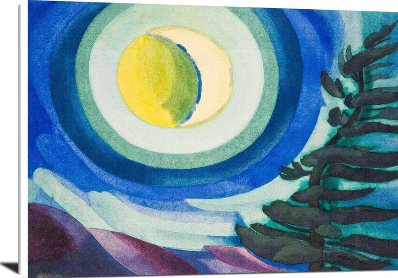 Moon Radiance Painting Oscar Bluemner Canvas Art Fine Art Print