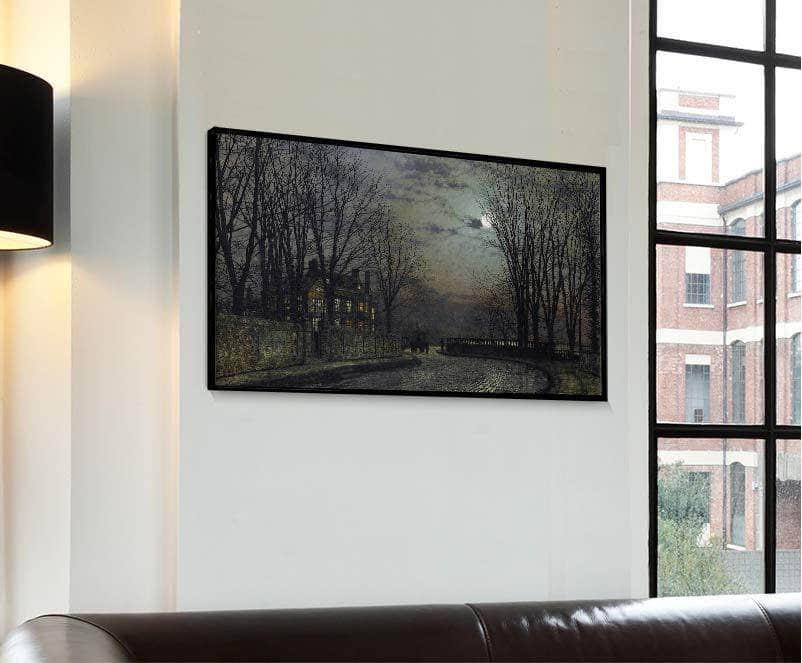 Moonlight After Rain Painting John Atkinson Grimshaw Canvas Art Fine Art Print