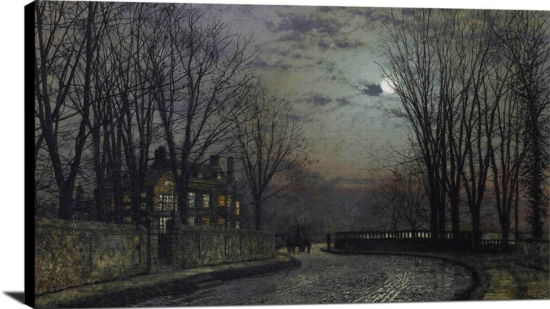 Moonlight After Rain Painting John Atkinson Grimshaw Canvas Art Fine Art Print
