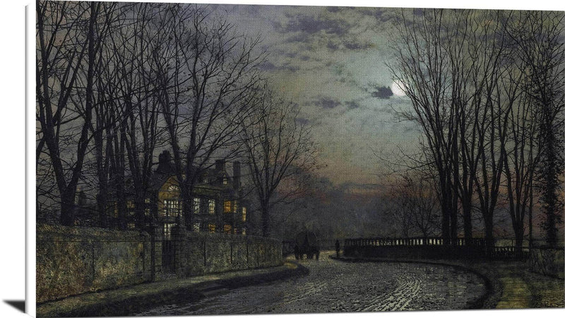 Moonlight After Rain Painting John Atkinson Grimshaw Canvas Art Fine Art Print