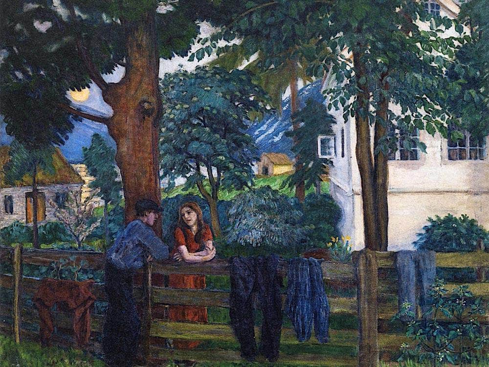 Moonlight At Hegrenes By Nicolai Astrup Fine Art Print
