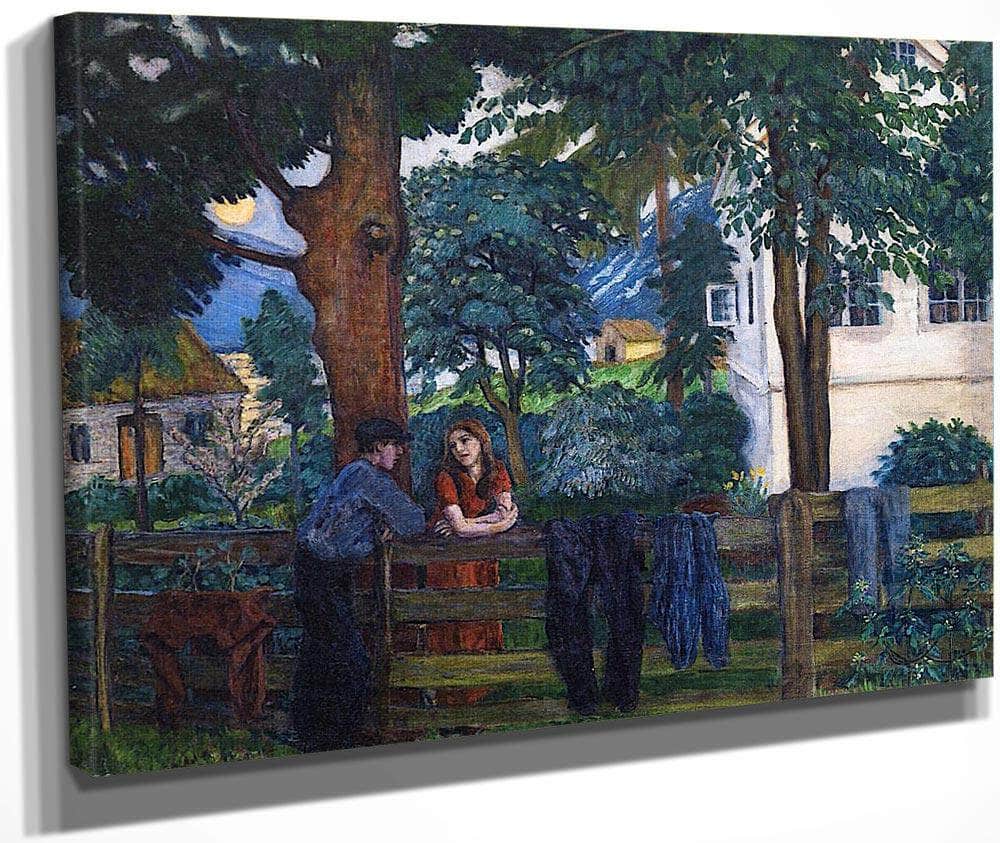 Moonlight At Hegrenes By Nicolai Astrup Fine Art Print